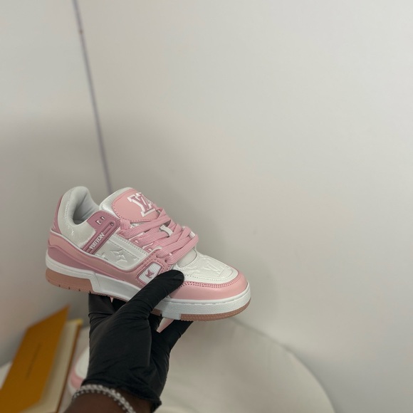 Louis Vuitton Pink and White Athletic Shoes - Picture 4 of 10